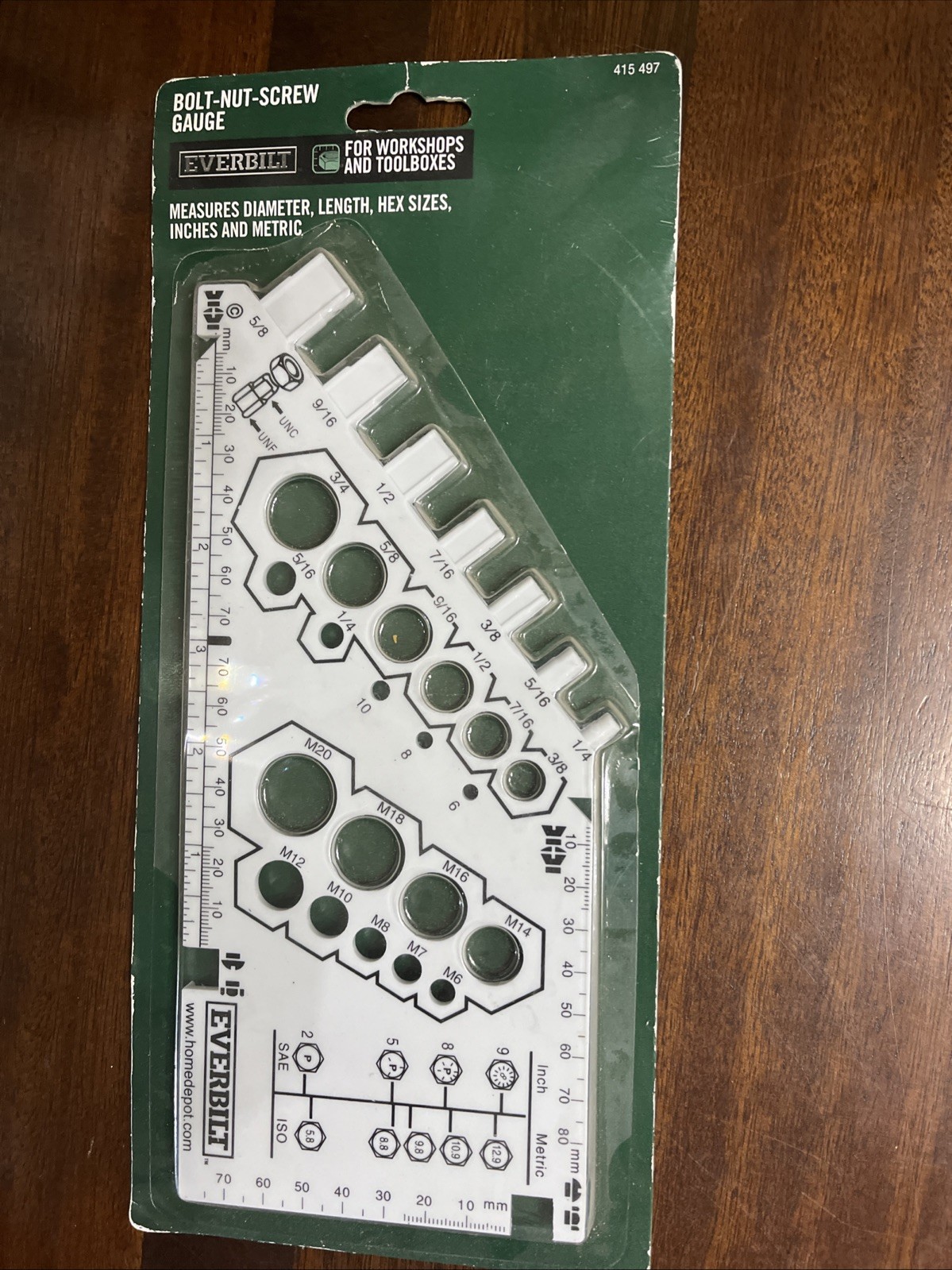 Everbilt 12 in. Plastic Bolt Gauge