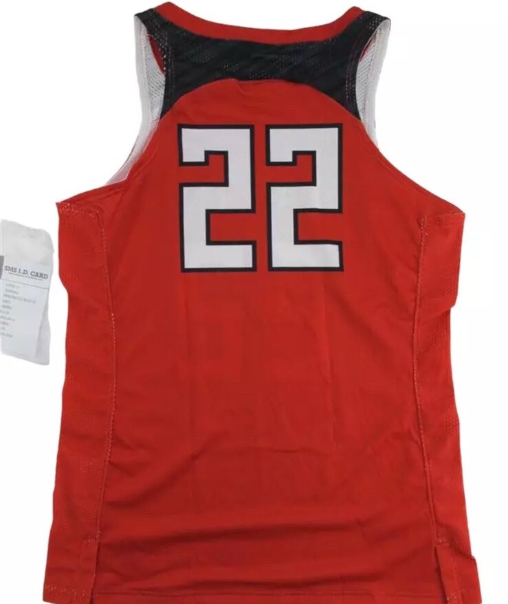 Under Armour Lady’s Texas Tech Red Raiders Basketball Jersey SzS NEW #22