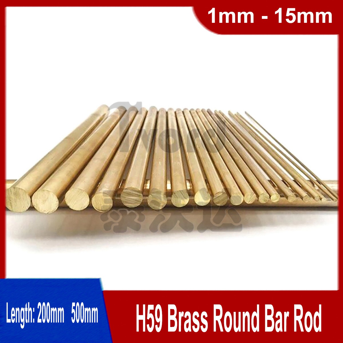 Brass Round Bar Rod H59 1mm 2mm 3mm 4mm 5mm 6mm 7mm 8mm 9mm 10mm 11mm 12mm 15mm