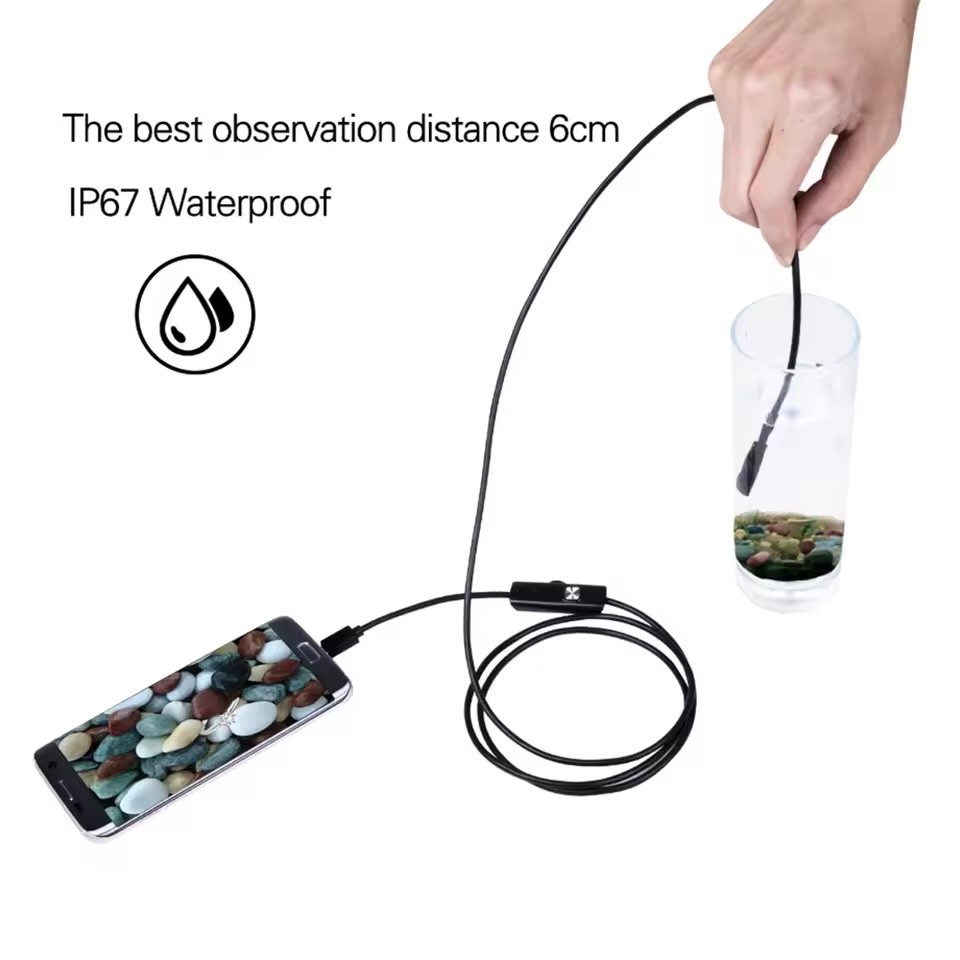 5.5MM Android Endoscope Camera 3 IN1 Micro USB Type C Borescope Mini Camera