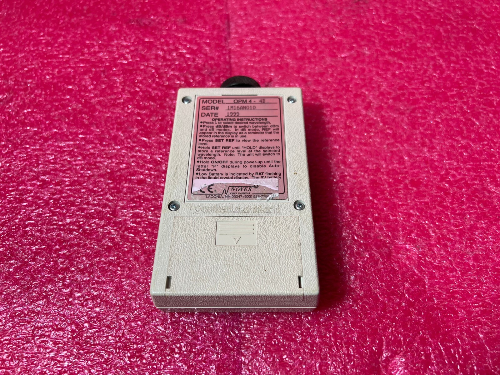 1 Pc Noyes OPM4-4B Optical Power Meter