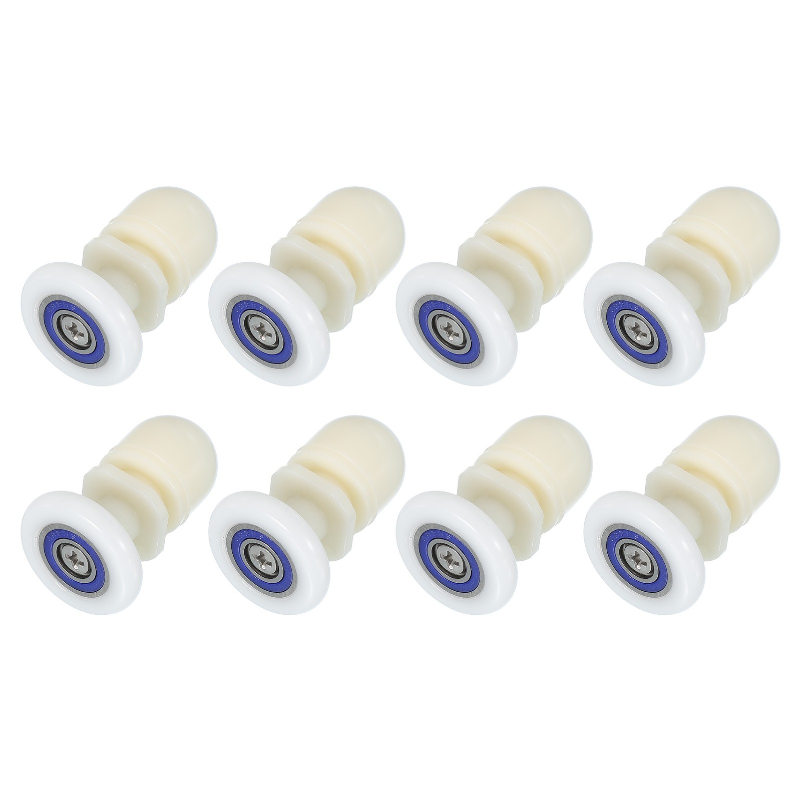 8 Pcs 27mm Shower Door Rollers Wheels Replacement White