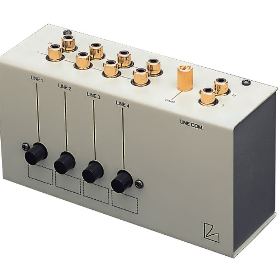 LUXMAN AS-4III Line Selector RCA Input Switch Box Silver Audio Component Japan