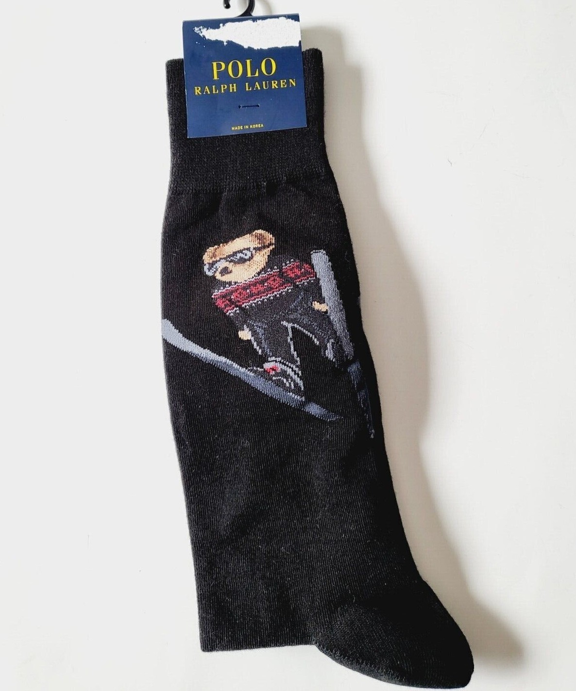 Polo Ralph Lauren Mens 1pk Dress Socks 1 pair trouser Crew socks Pony Logo Sz L