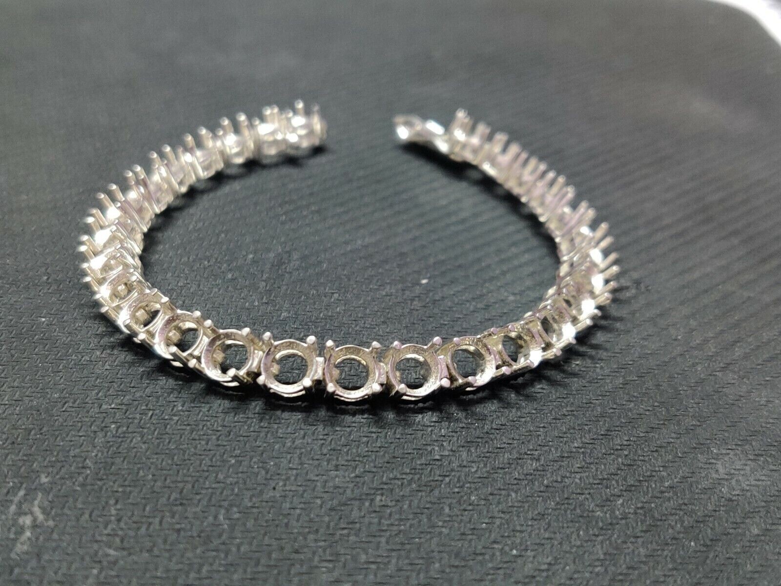 7mm round semi mount bracelets 2mm to 10mm jewelry setting