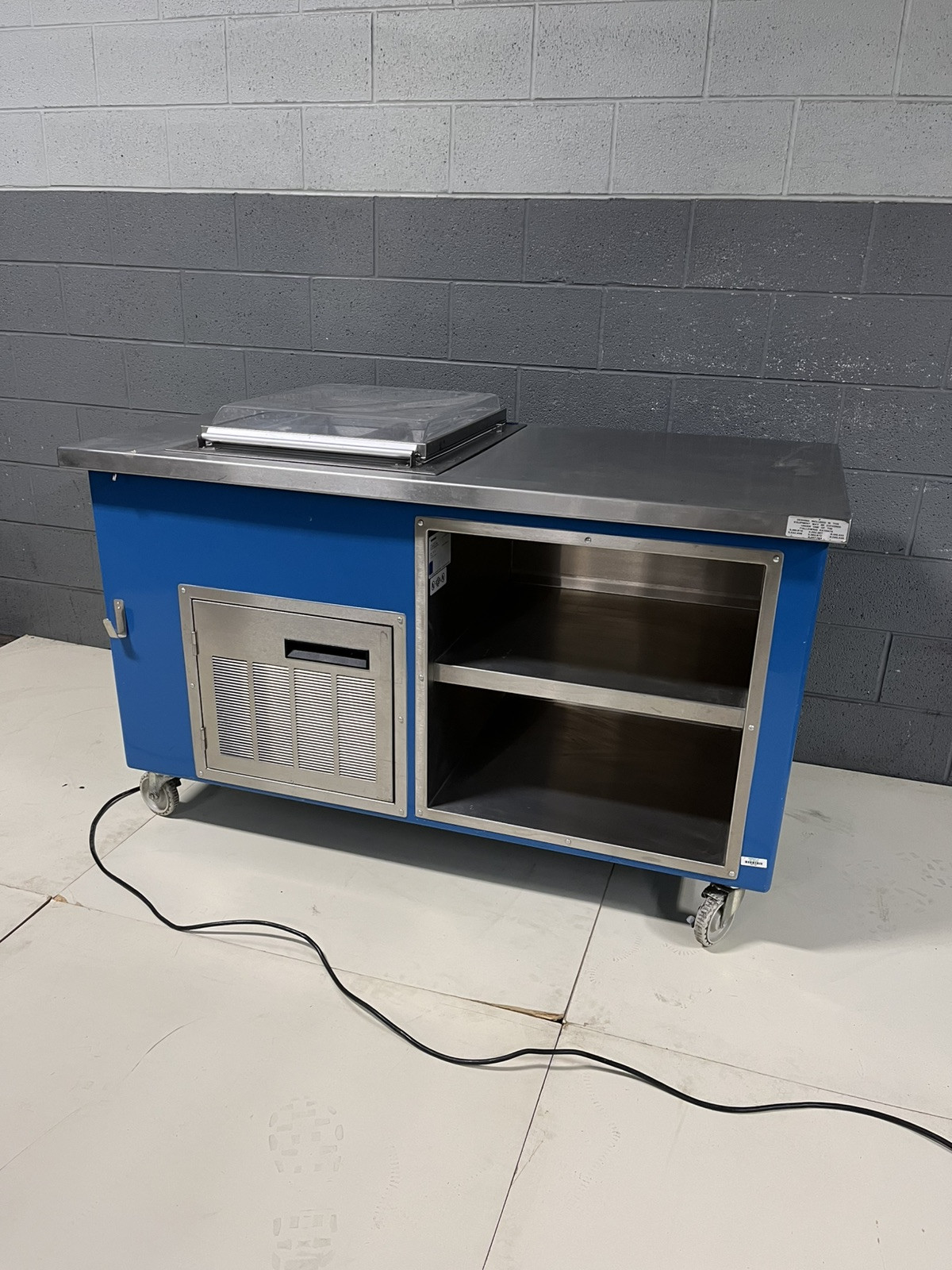 Delfield 60" Counter w/ Under Storage, Ice Cream Freezer or Prep Station