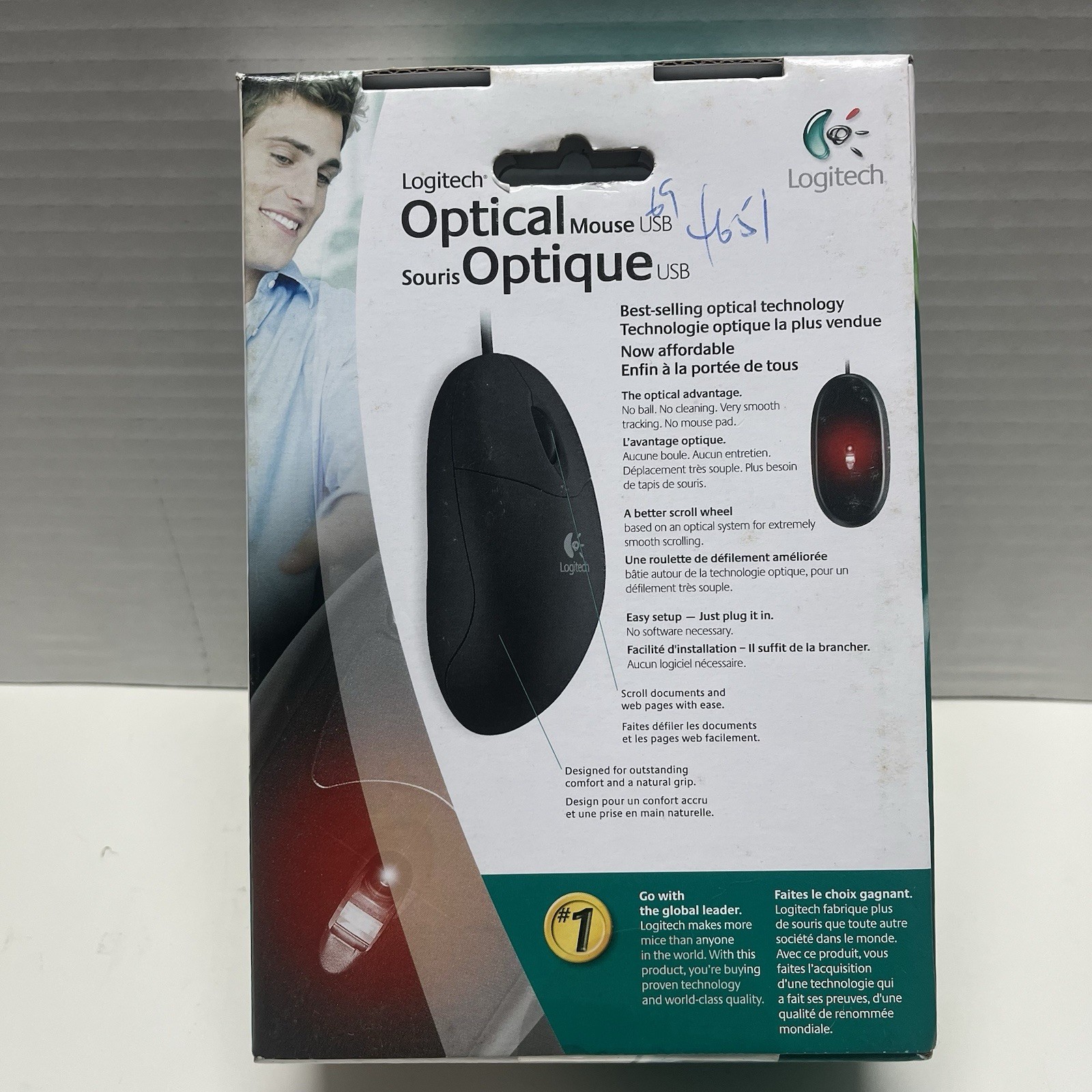 Logitech wired Optical Mouse - Sealed