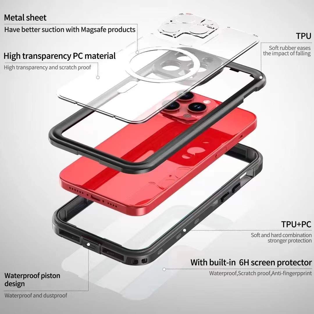 For iPhone 15 15 Plus 15 Pro 15 Pro Max Waterproof Case Cover Snow proof Cover