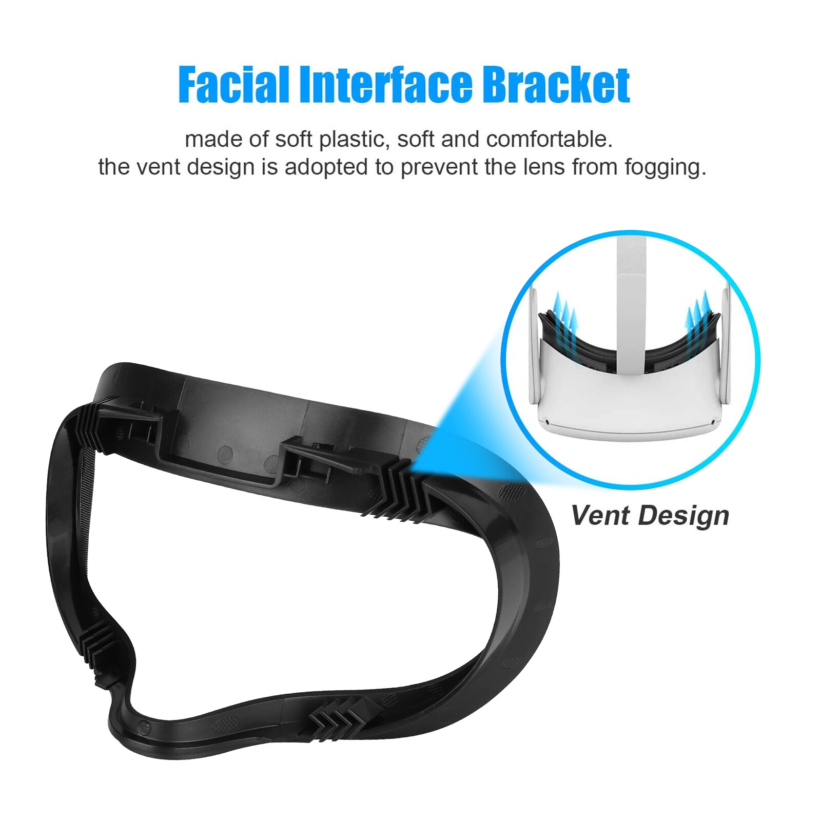 6-in-1 Soft Face Cover Replacement Eye Cushion Pad for Oculus Quest 2 VR Headset