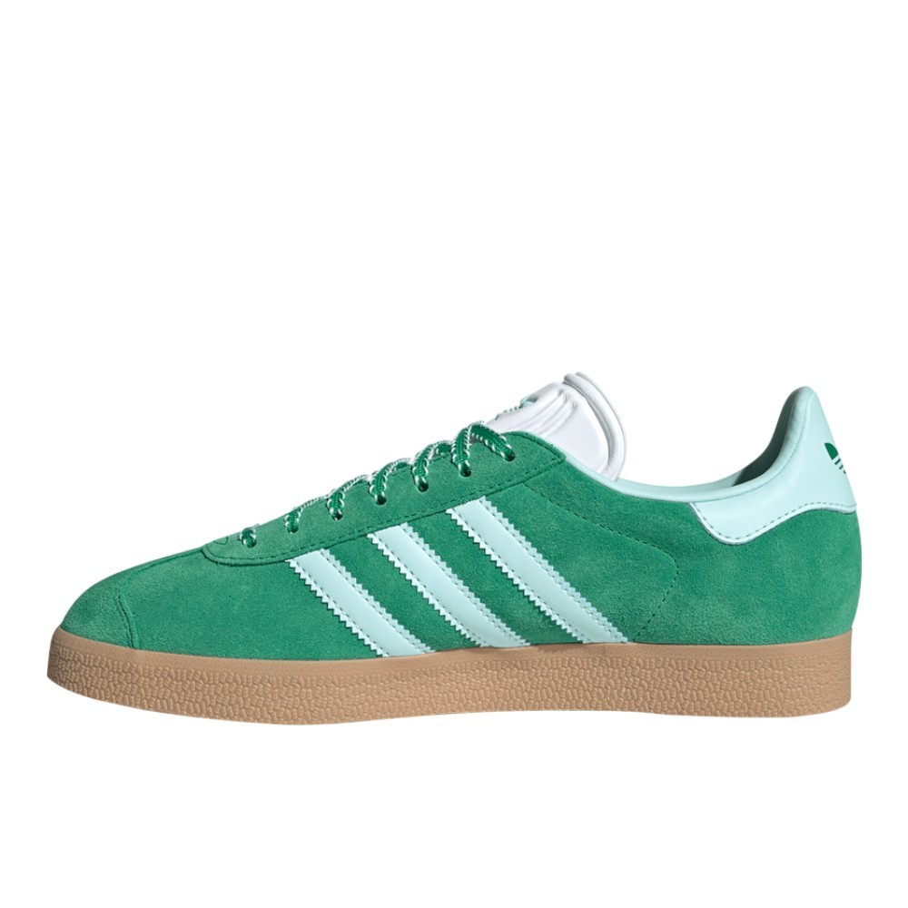 adidas Gazelle Indoor Lace Up Womens Green Sneakers Casual Shoes JH7218