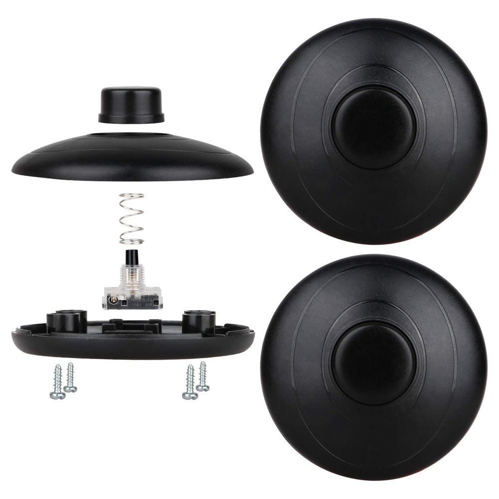 3x Floor Lamp Foot Pedal Switch Inline Step ON Off Spring Push Button C645