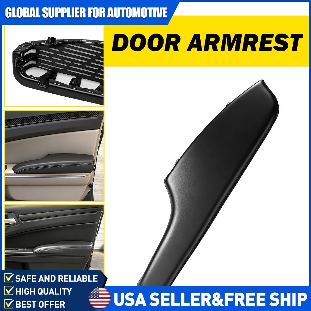 For 2011-2023 Dodge Charger Front Passenger Side Door Trim Armrest Panel Black