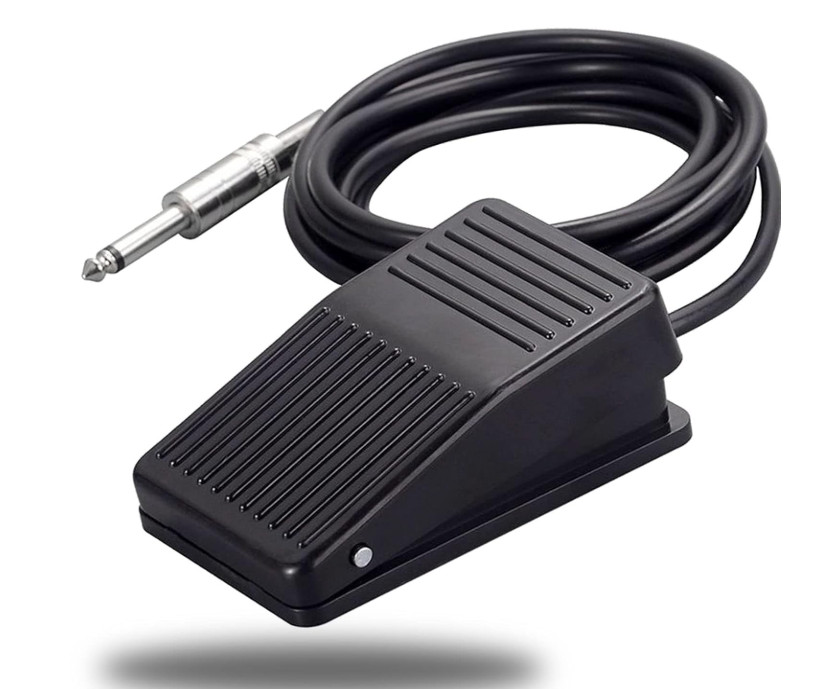 LEEYUKA Black Square Tattoo Foot Pedal / Power Switch for Tattoo Machine