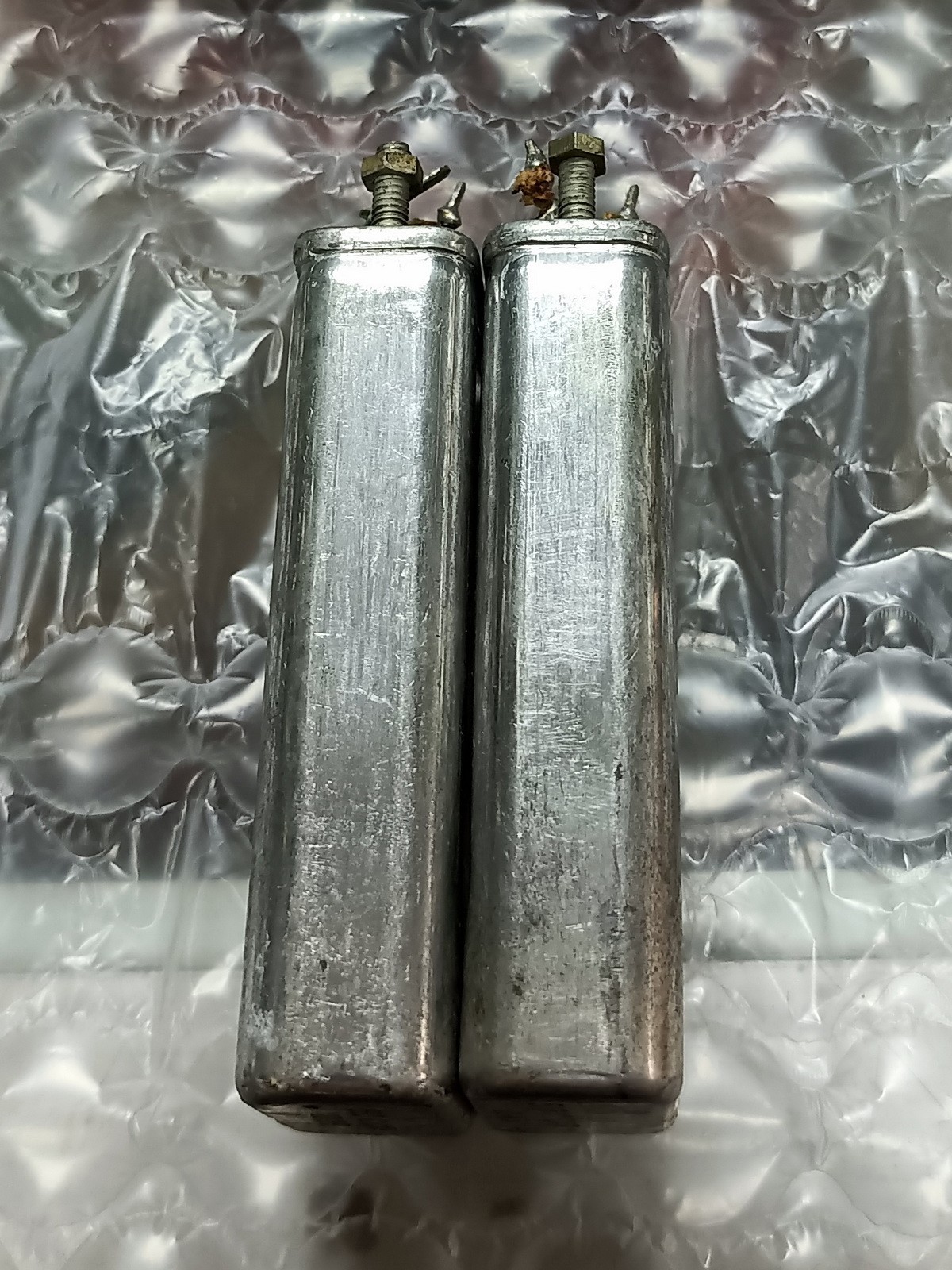 Matched pair Western Electric 513C 10uF capacitor