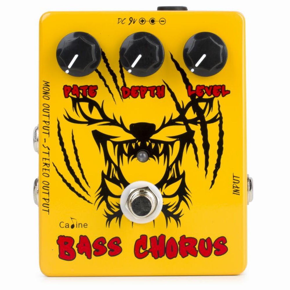 Caline CP-83 BASS Chorus Pedal Analog Circuit with Mono/Stereo Output Modes