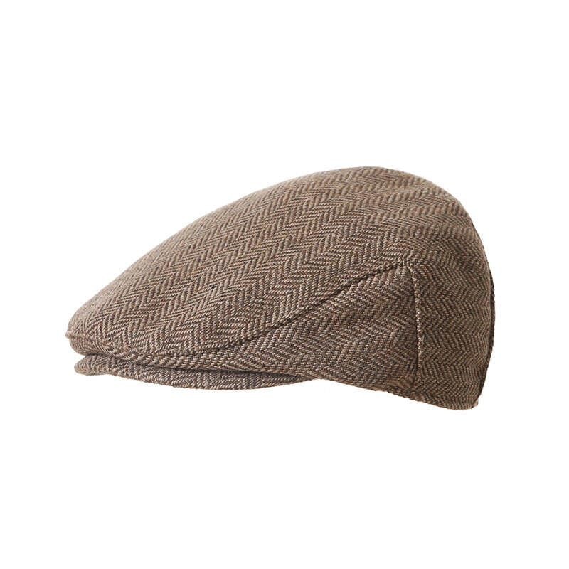 Kids Vintage Newsboy Cap Beret-Cabbie-Hat-Pageboy-Caps 4-9 Years, Coffee 1