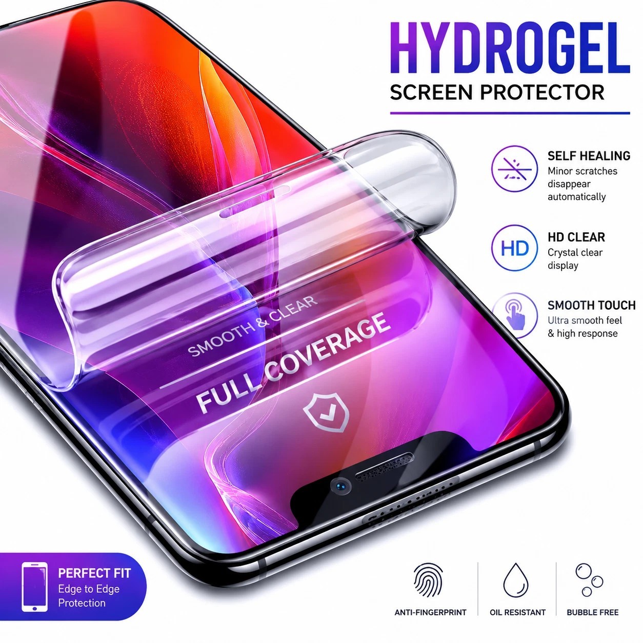 3-Pack Hydrogel Screen Protector For Nothing Phone 1 2 2a 2a Plus 3 Series