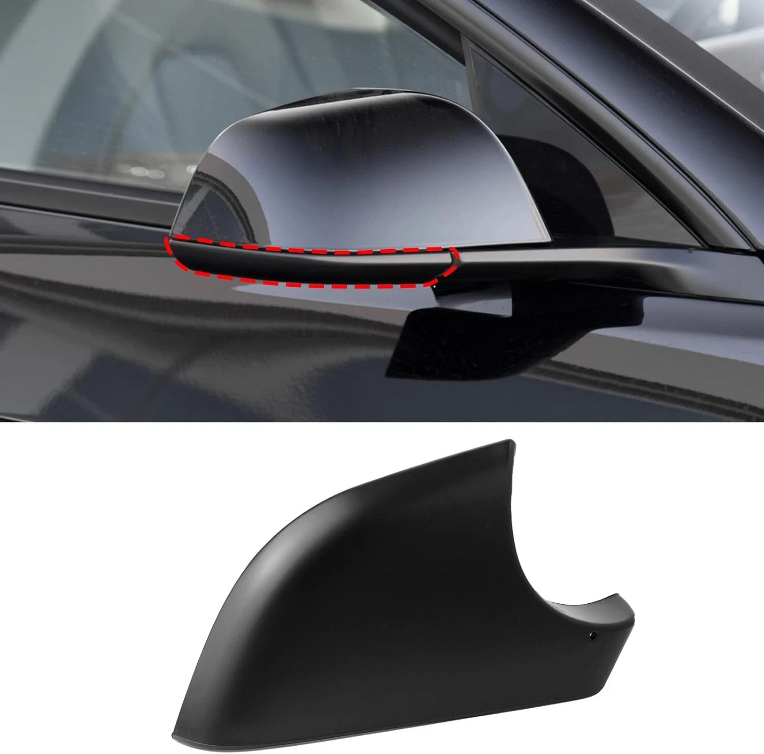 Compatible With Tesla Model 3 Mirror Bottom Cover 2017-2025, Right Passenger Sid