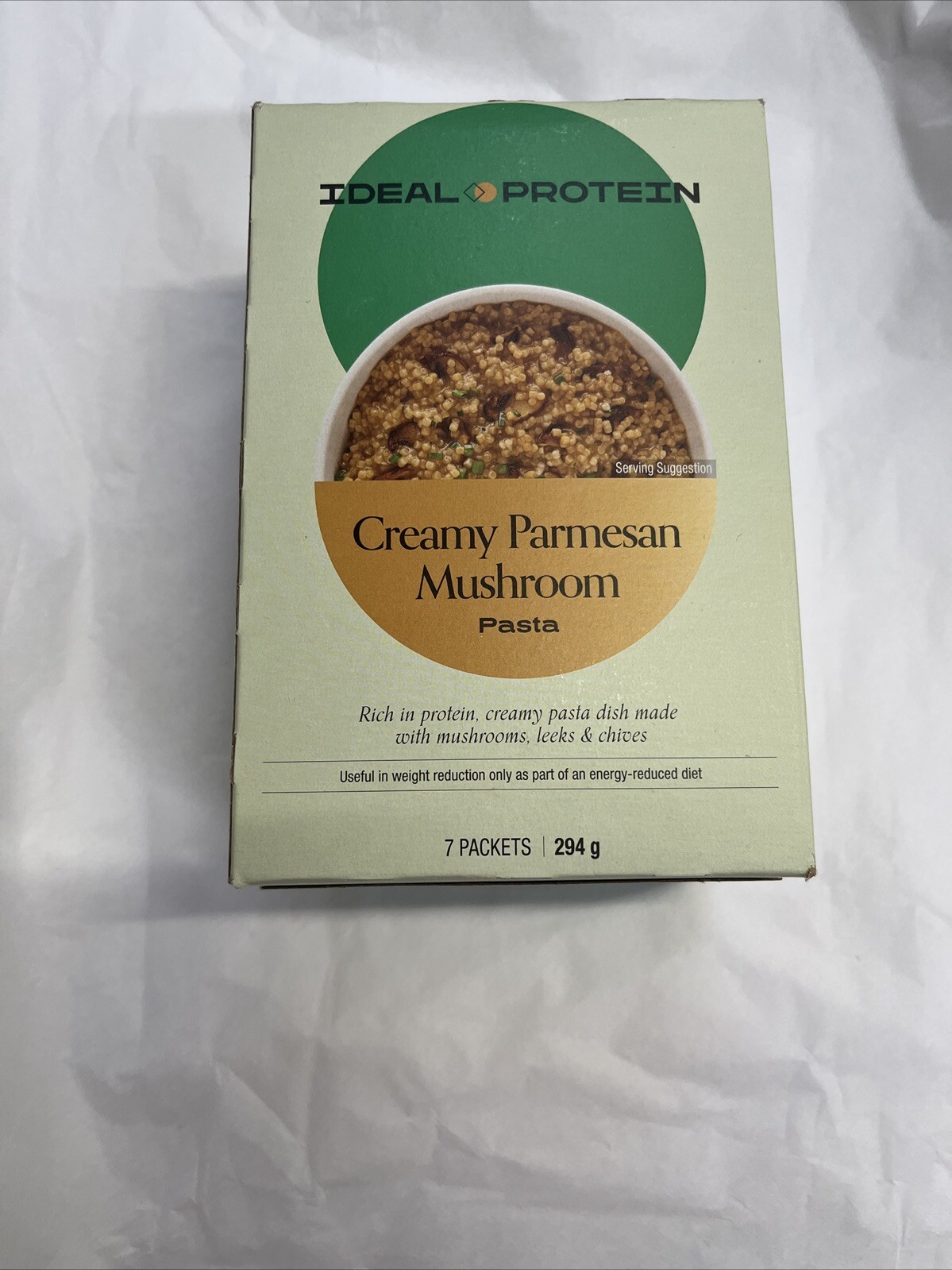 Ideal Protein Creamy Parmesan Mushroom Pasta BB 04/30/2028 FREE SHIP