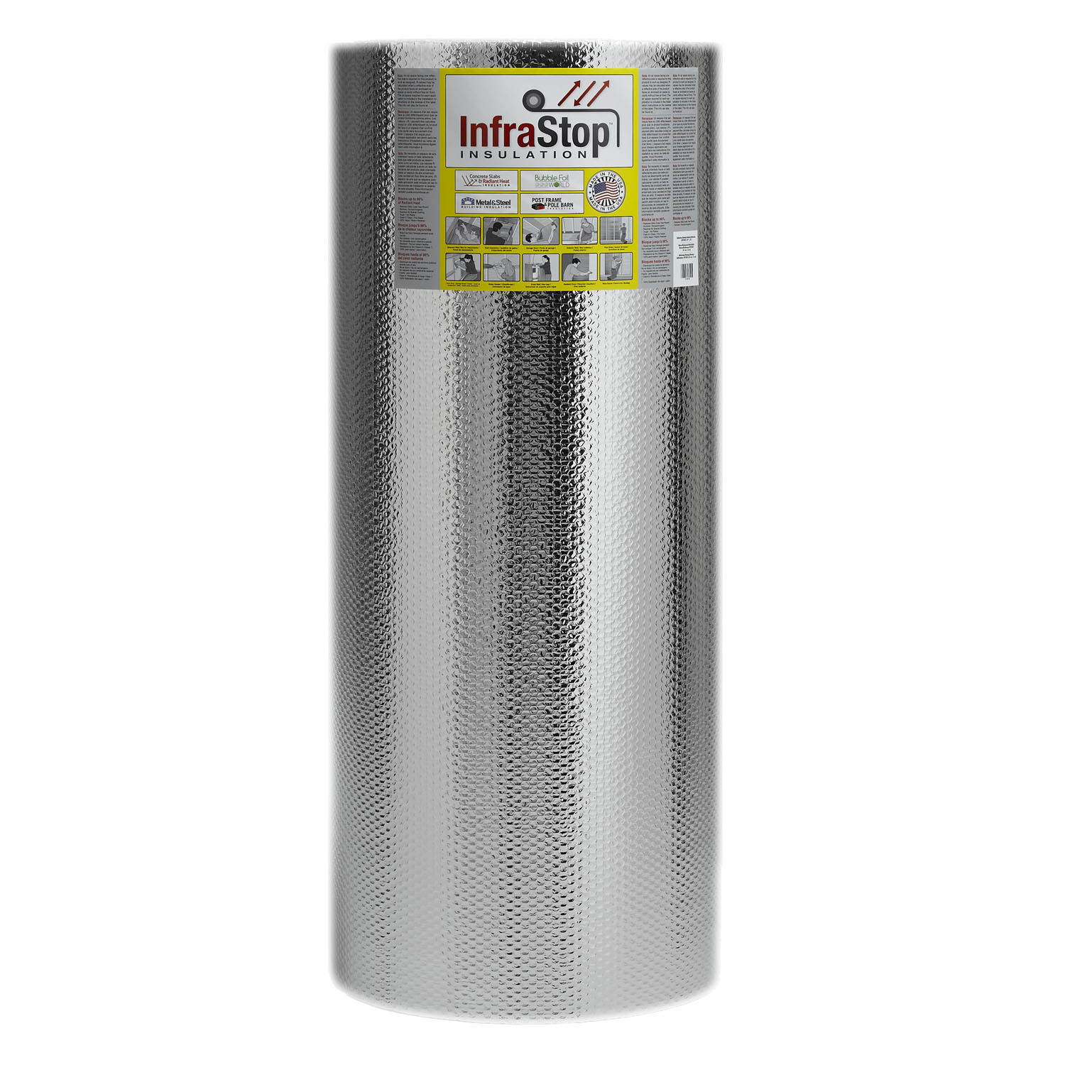 InfraStop™ 48" x 100' Double Bubble Reflective Foil Insulation