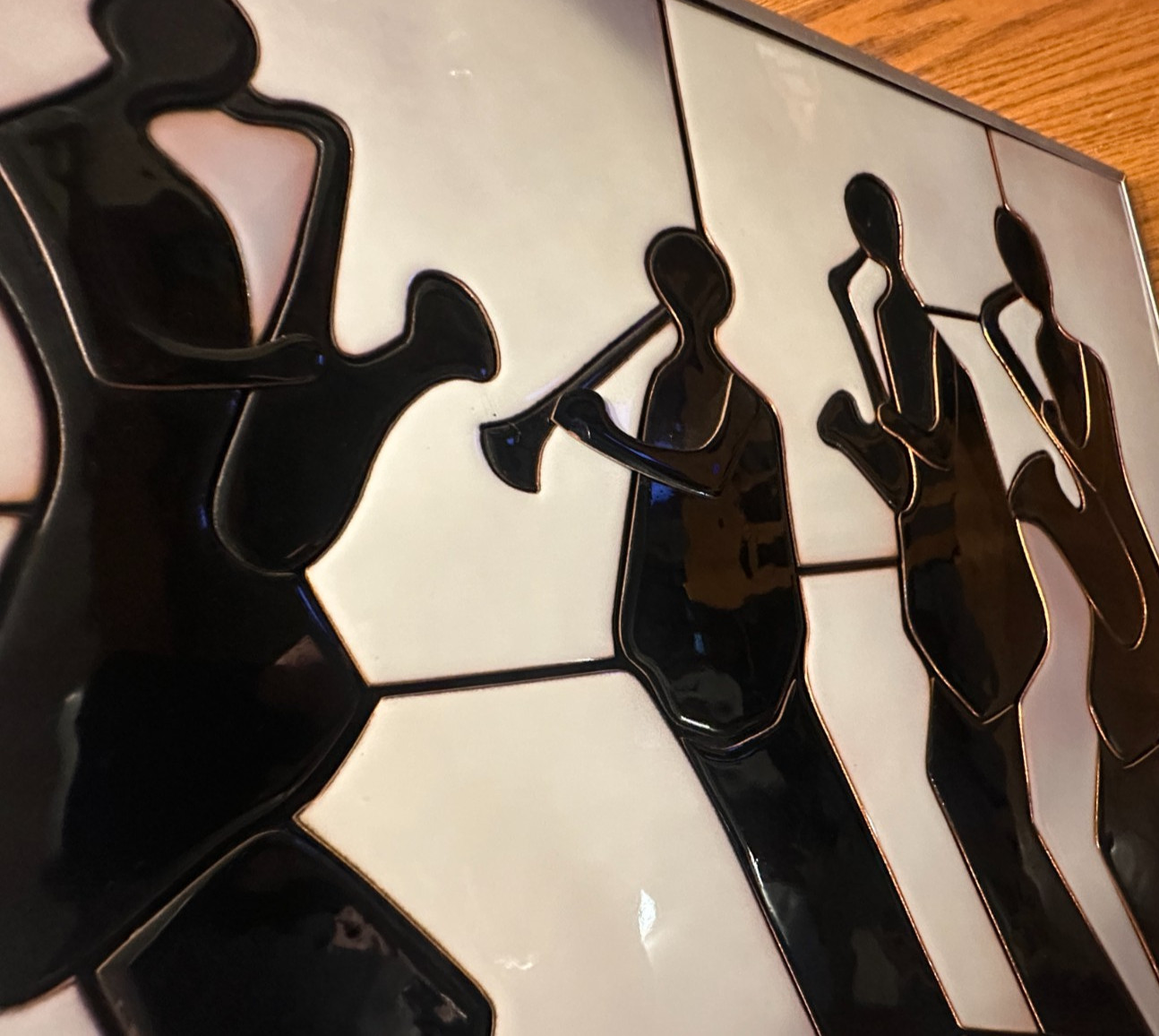 MCM SHIRLEY ROSENTHAL Buffalo NY Amherst Saxophone Quartet Master Enamel Copper