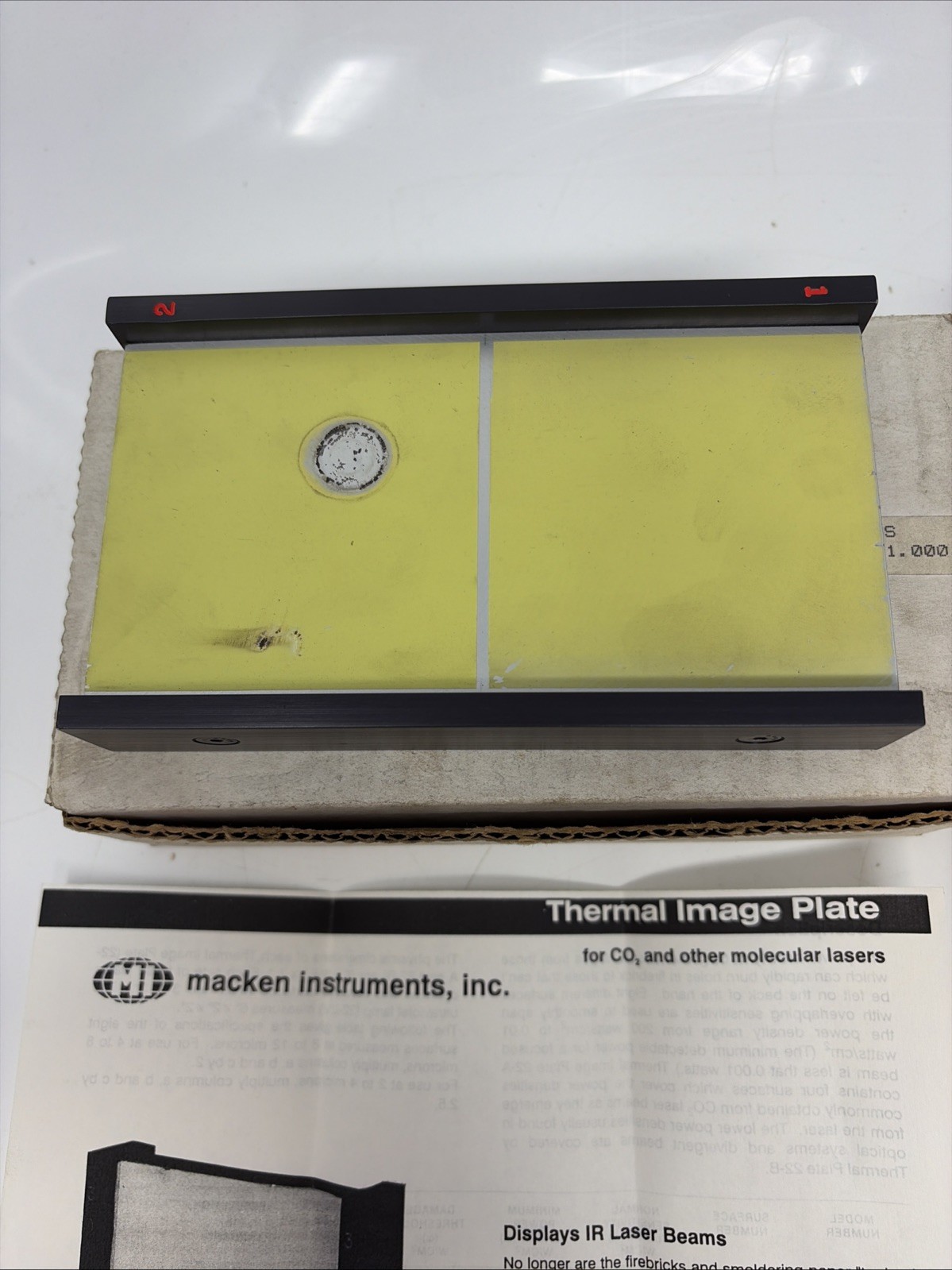 MACKEN INSTRUMENTS MODEL 22 Thermal Imaging Plate Set - 2 Plates