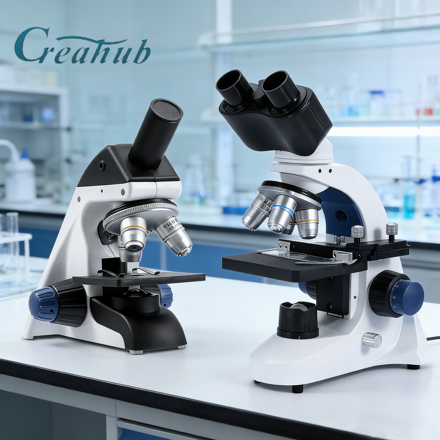 Compound Microscope Monocular/Binocular 40X-2000X/2500X Mechanical Stage