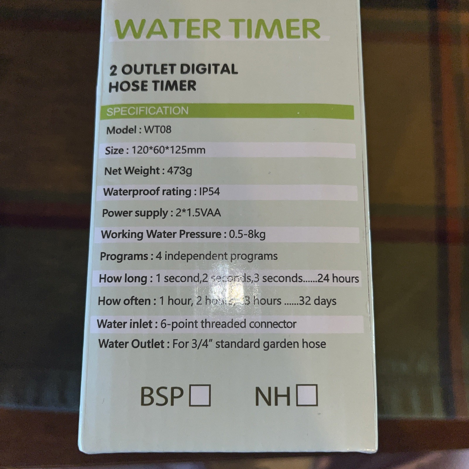 2 Zone Sprinkler Timer for Garden Hose, 8 Programmable Hose Water Timer with Aut