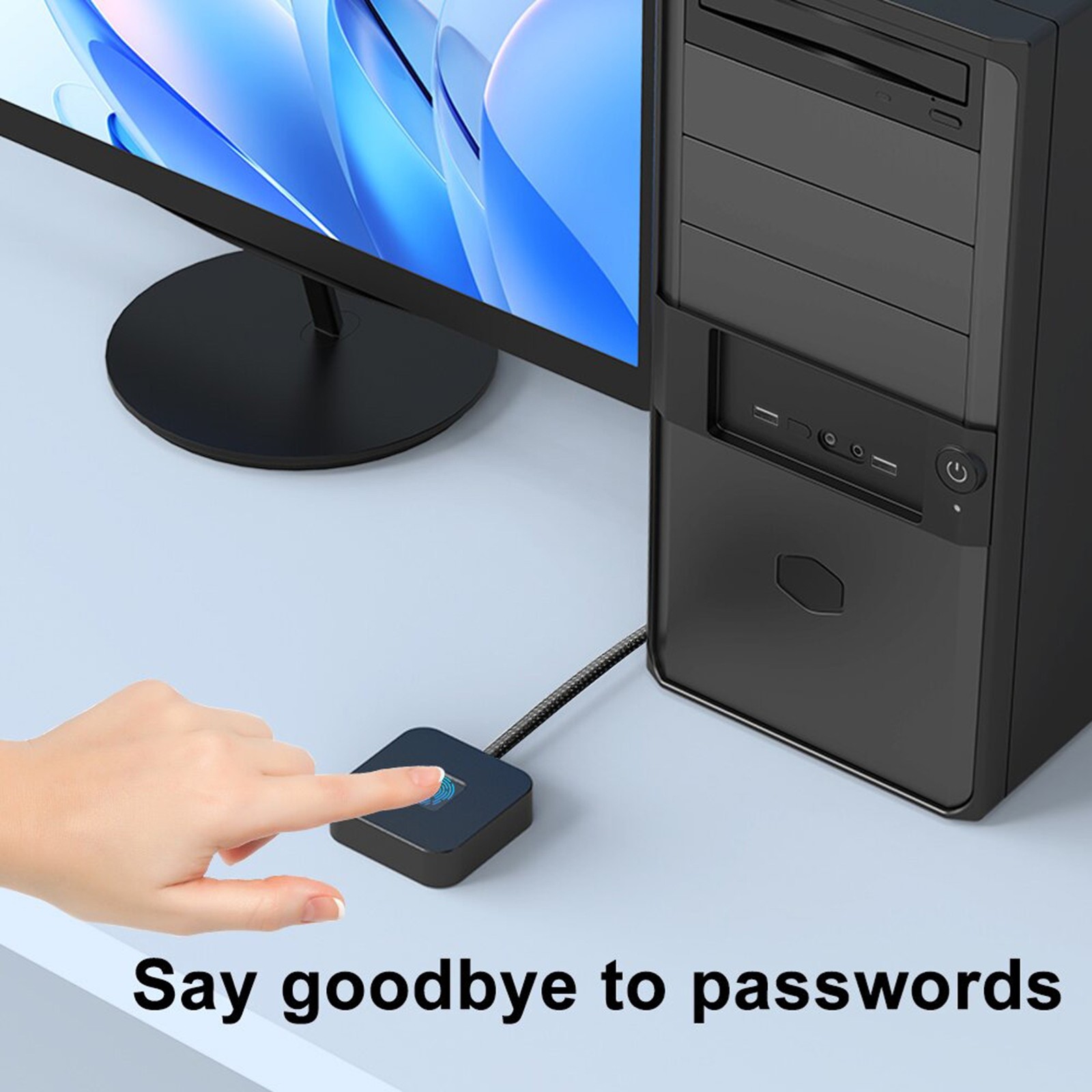 USB Fingerprint Reader Fast Recognition For PC 10 11 Easy To Use DSO