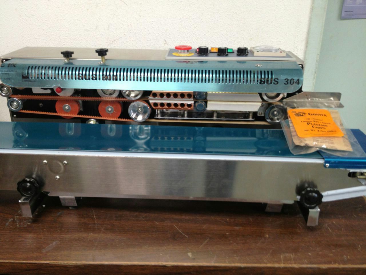 220V INDUSTRIAL VERSION FRD-1000 HORIZONTAL INK CODE BAND SEALER MACHINE