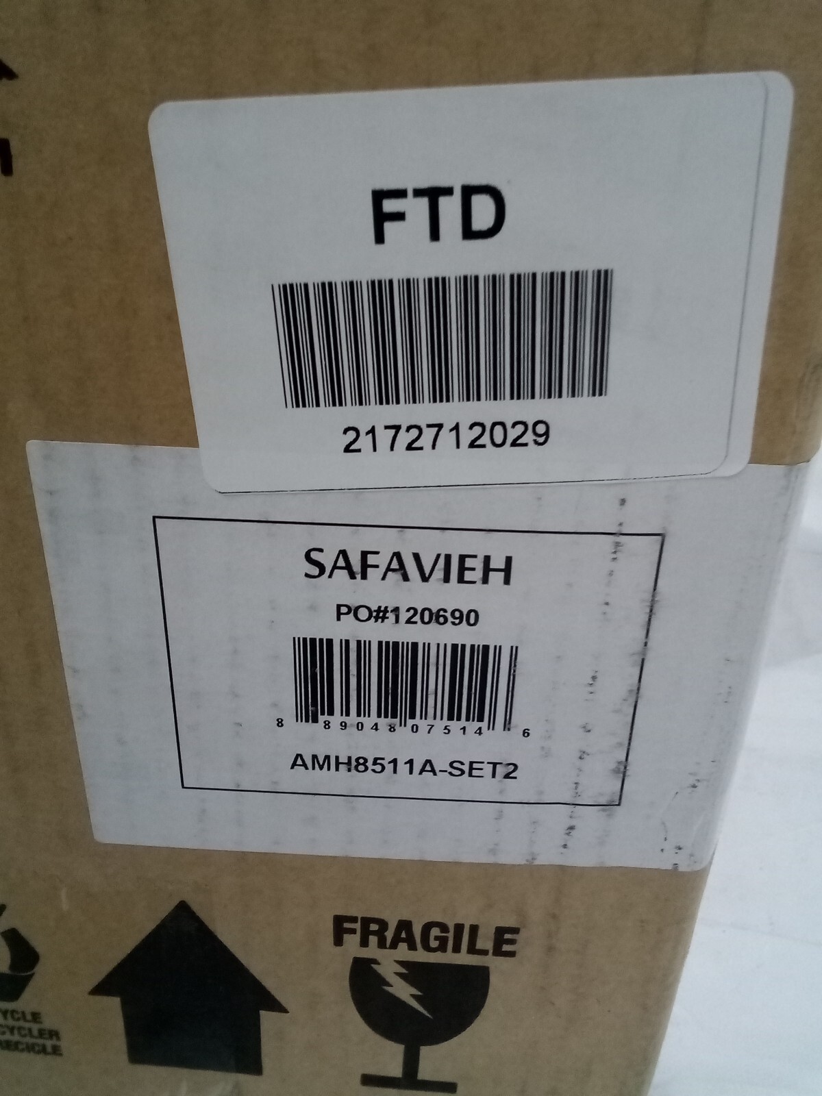 Safavieh BURRIS SIDE CHAIR, Reduced Price 2172712029 AMH8511A-SET2