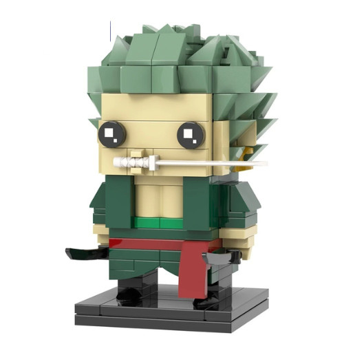 MOC Lego: Zoro One Piece Brickheadz Style Perfect Gift Fast Shipping
