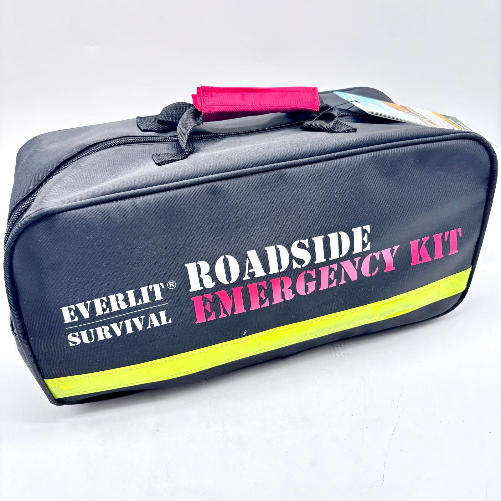 Survival Road Side Emergency Kit w/Portable Air Compressor/Tire Inflator/