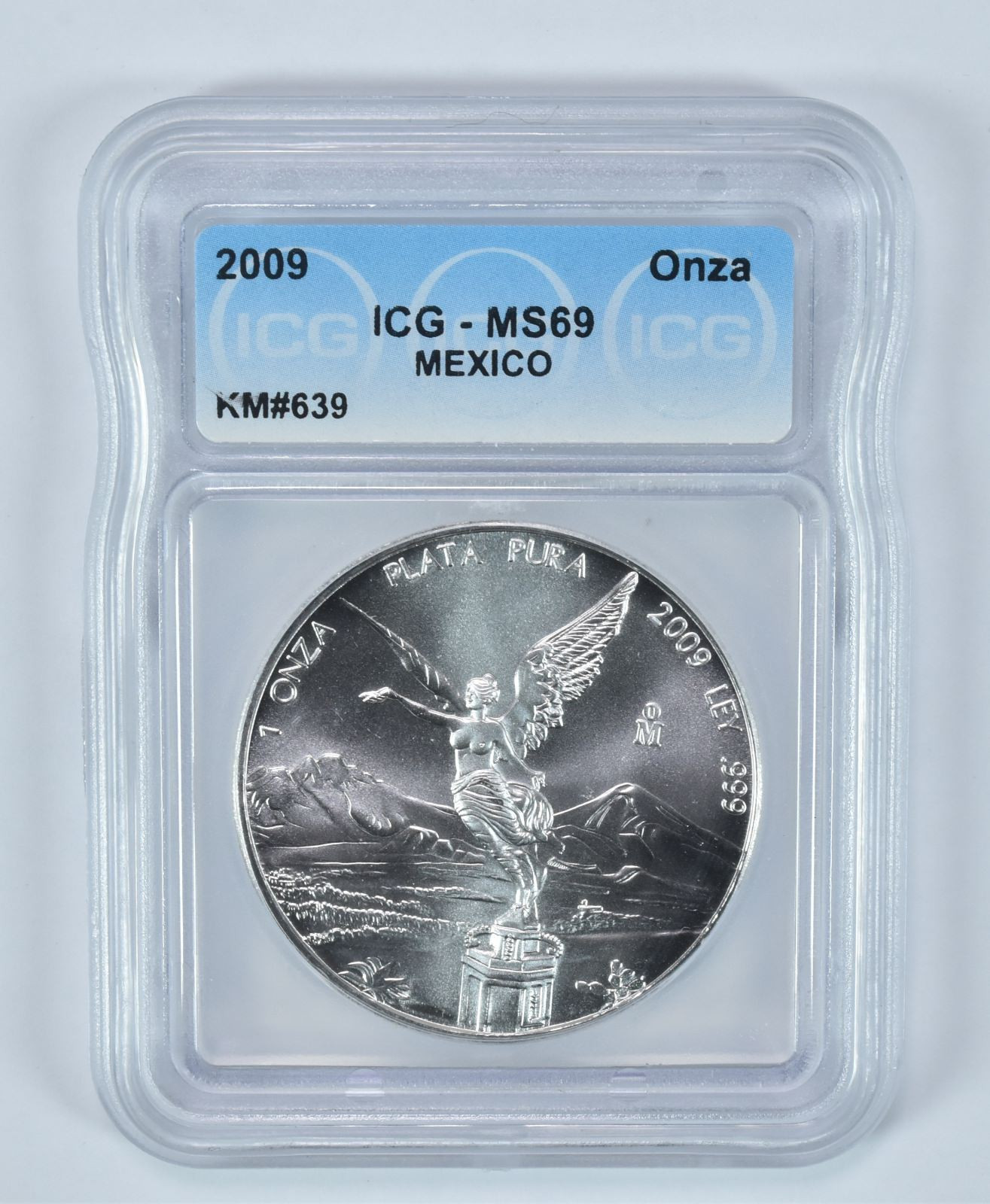 2009 Mexico 1 Onza Silver Libertad MS69 ICG
