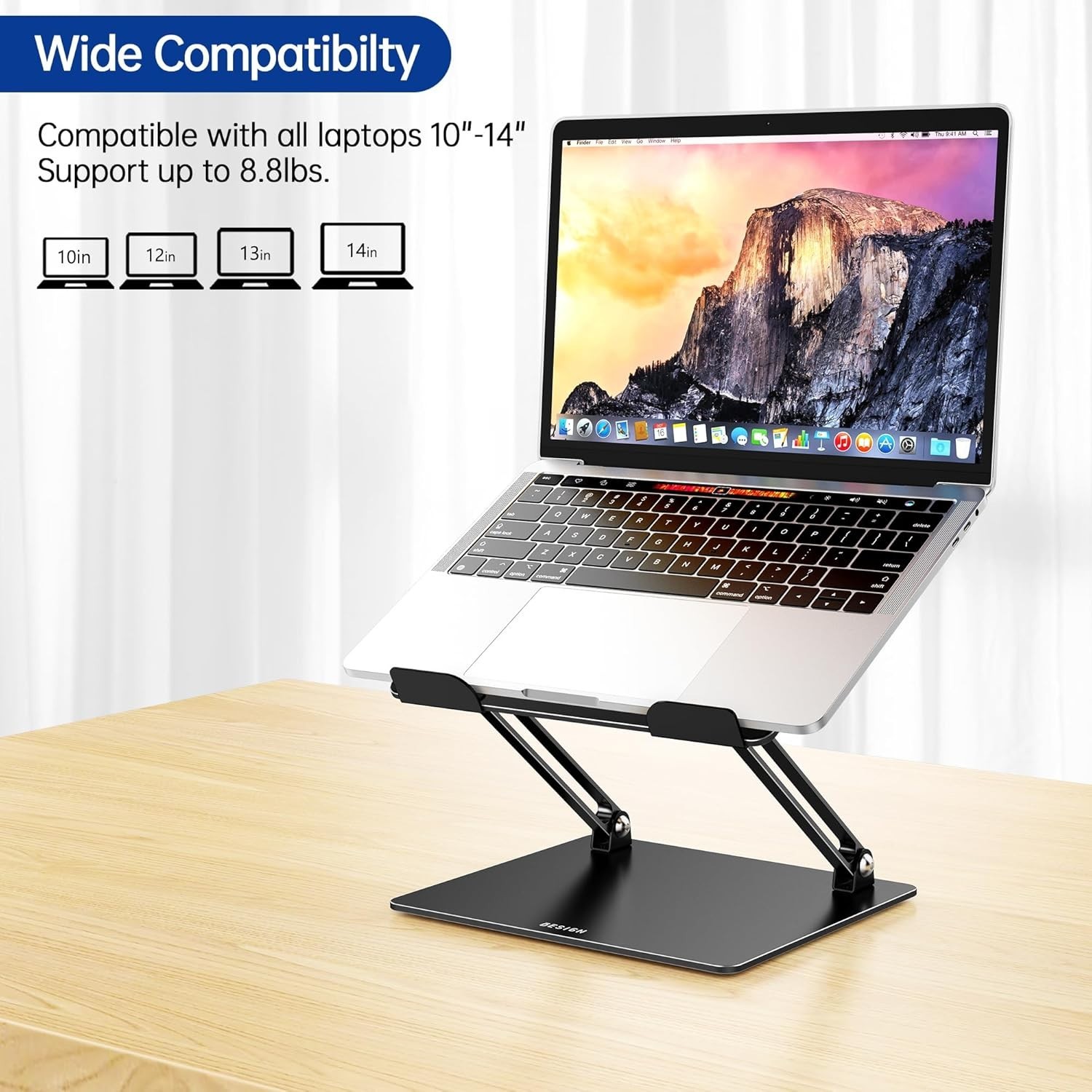 Adjustable Notebook Tablet Stand - Portable Laptop Riser