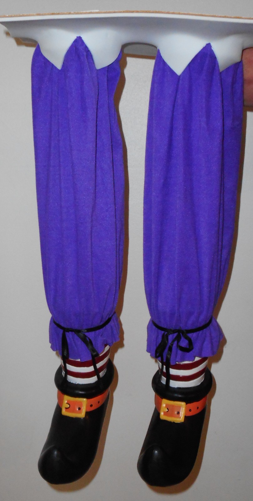 Halloween Hanging Witch Legs ~ Cackling & Crashing Witch, Blow Mold Feet