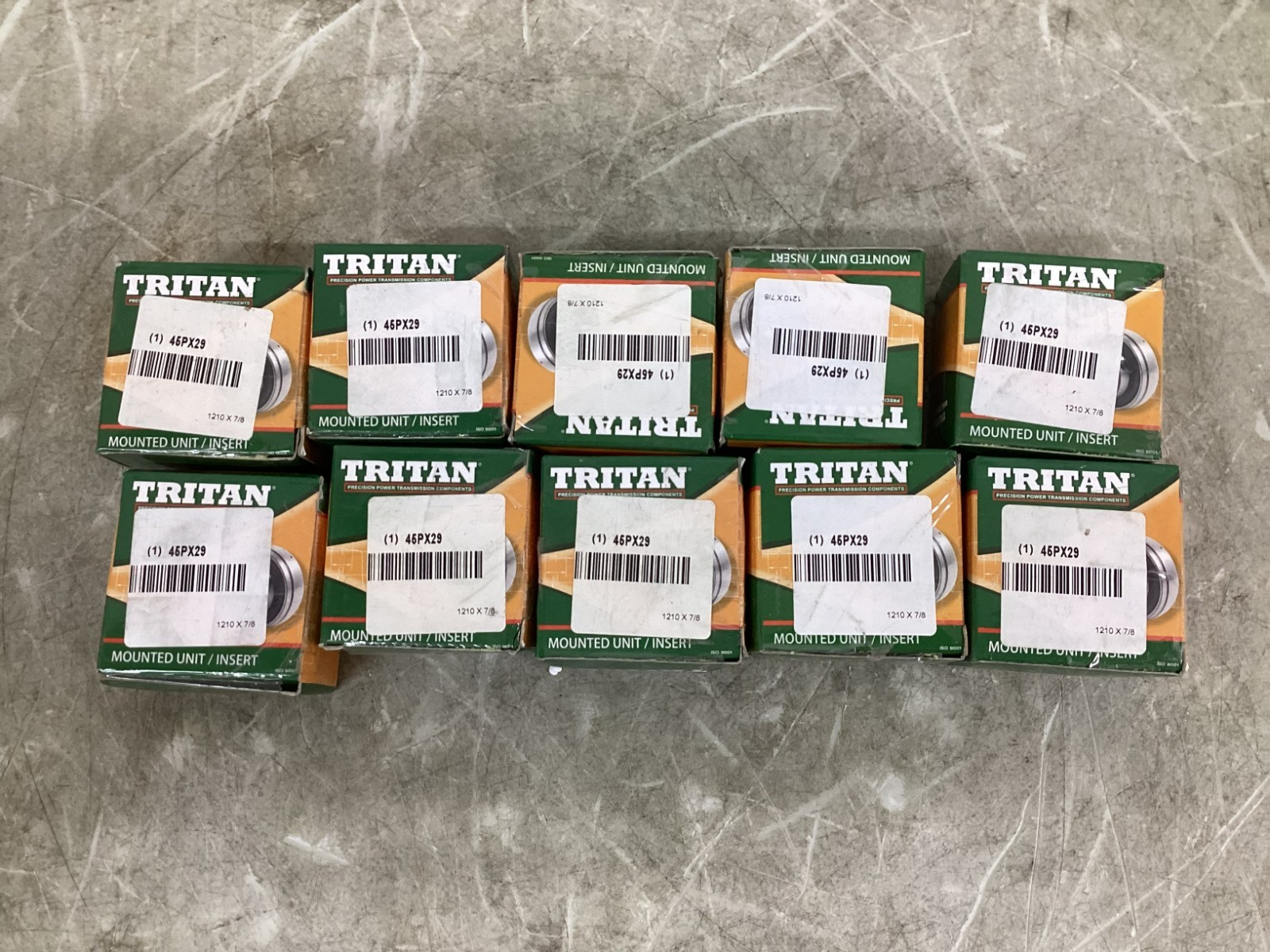 Tritan 1210 X 7/8 35 Pk 7/8 In Bore Diameter Steel Taper Lock Bushing Lot of 10