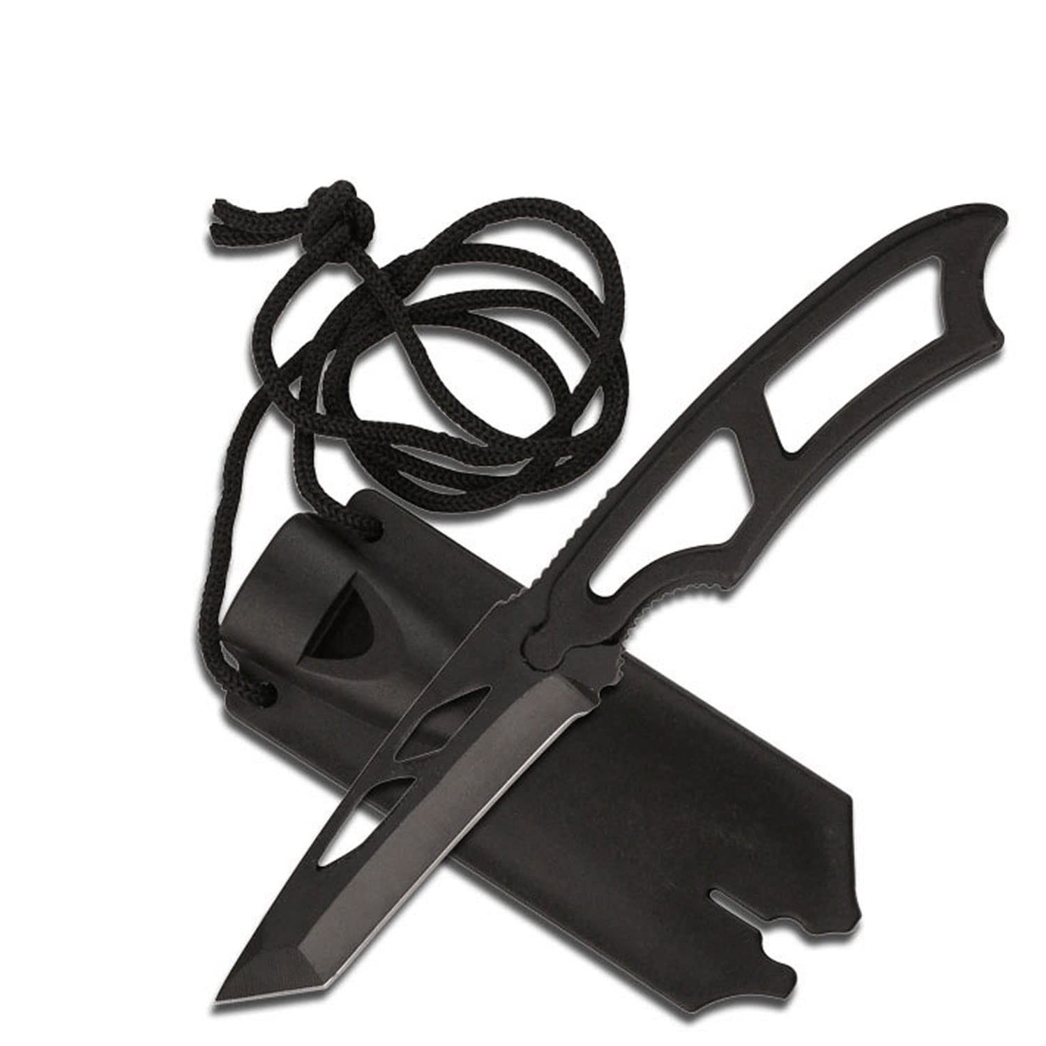Survivor HK-656 Tactical Neck Knife 6.75-Inch Overall Black