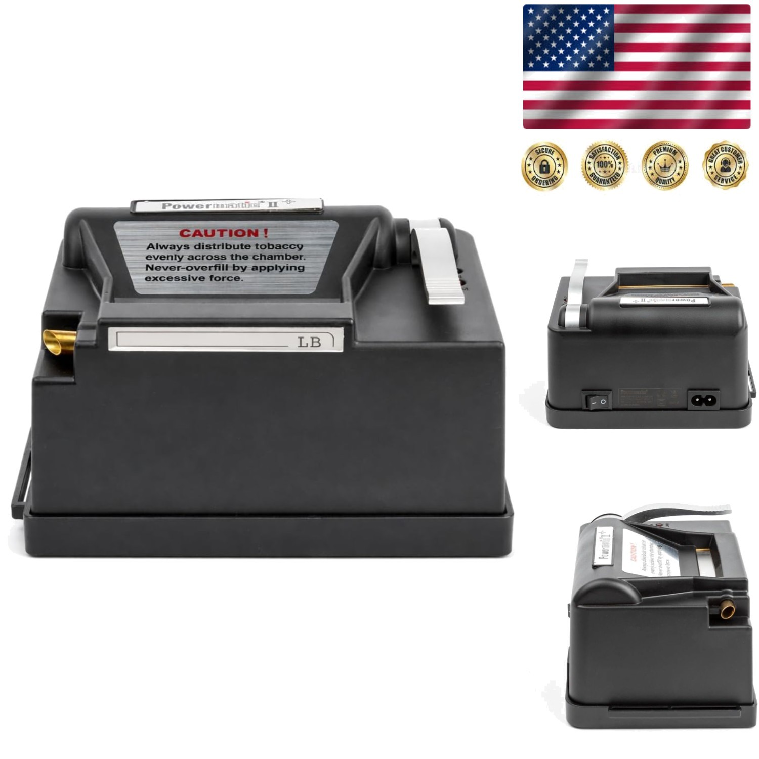 Powermatic II Plus Electric Cigarette Injector - 25% More Power, Reduces Jams