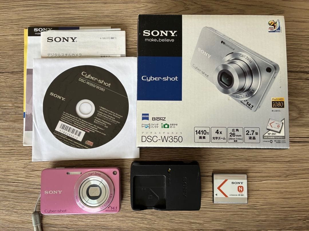 SONY Cyber-shot DSC-W350 Pink Compact Digital Camera [No English Menu] Japan