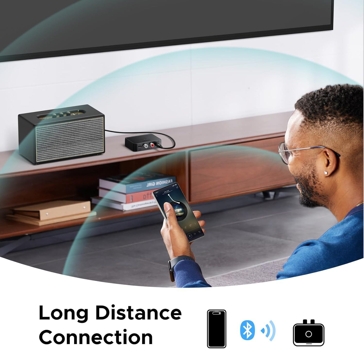 Bluetooth 6.0 Receiver with LDAC, Hi-Res Wireless Audio Adapter with Low Latency