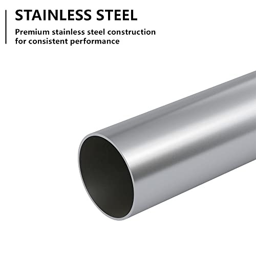 Straight Exhaust Pipe 4" Inlet, 304 Stainless Steel 48" Long Mandrel Exhaust