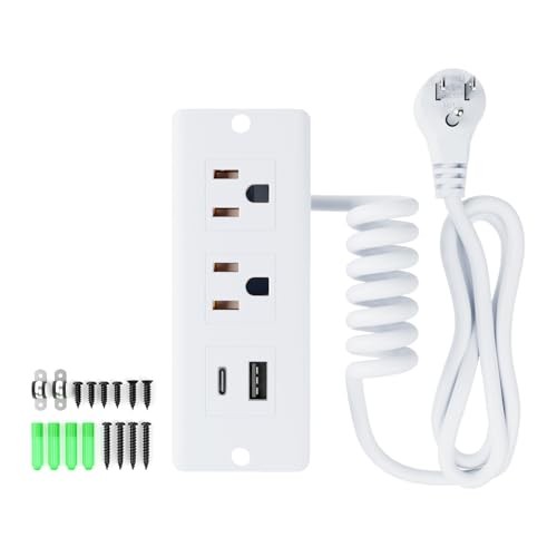 Drawer Outlet Kit, 2 USB(A & C) and 2 AC Socket (Horizontal Outlet) White