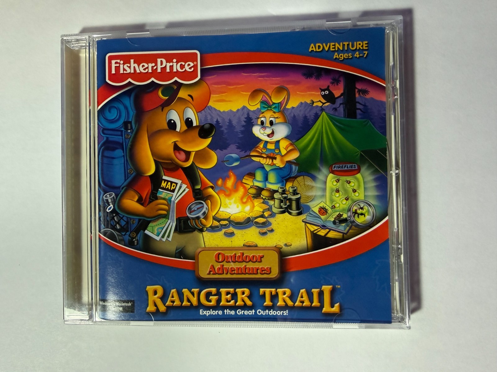 FISHER-PRICE OUTDOOR ADVENTURES RANGER TRAIL VINTAGE 2001 Ages 4-7 CD-ROM