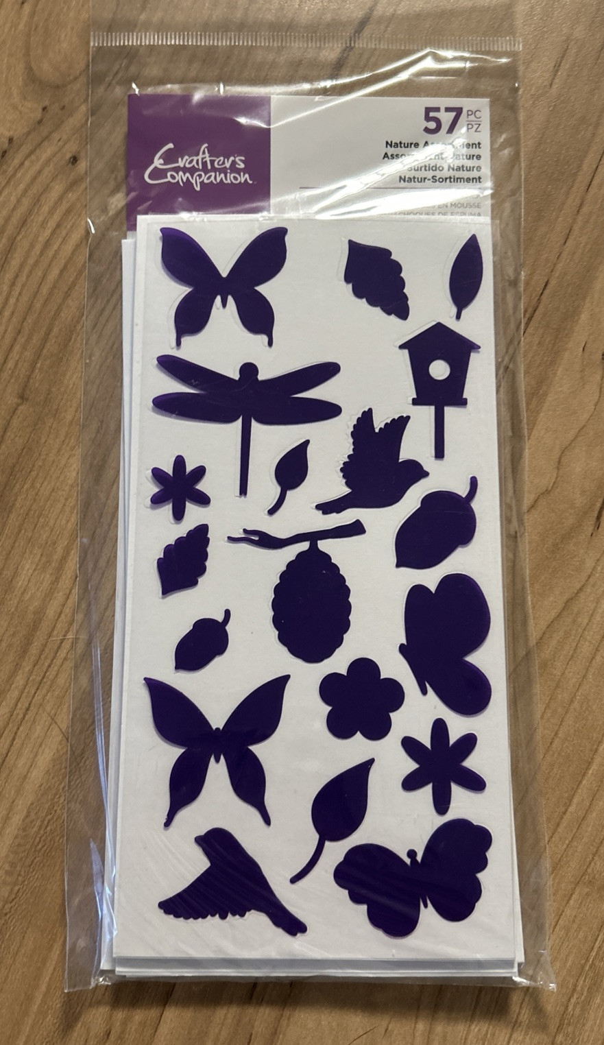 Crafters Companion 57pc Nature Assortment Foam Bumper Pack New