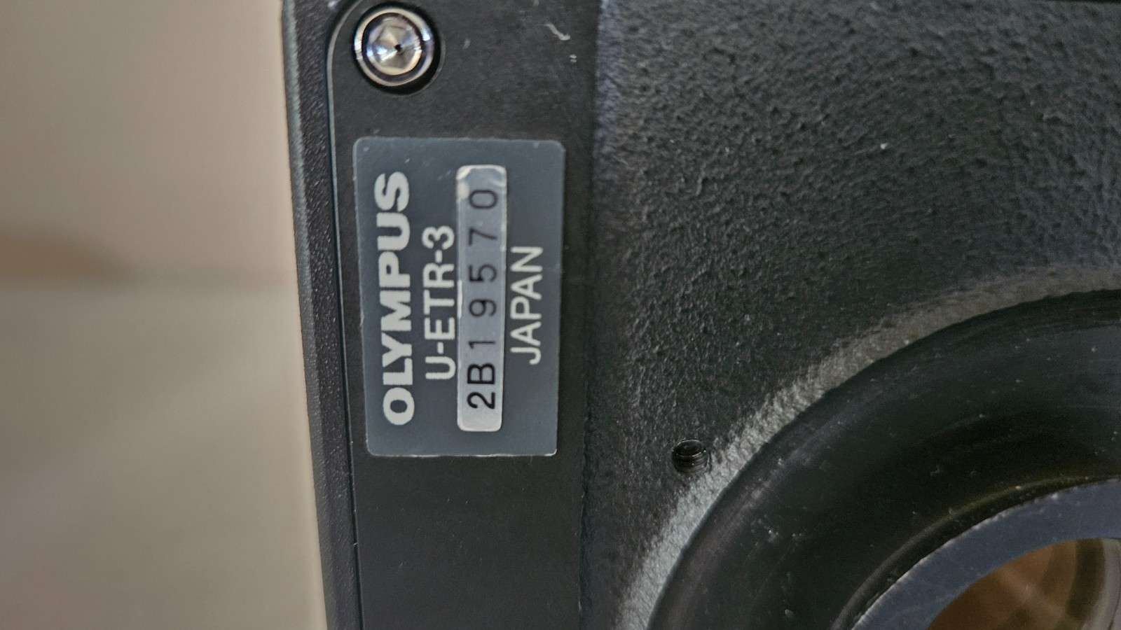 Olympus U-ETR-3 Microscope Head without Binocular