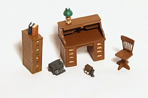 Berkshire Valley Models O/On3/On30, 1/48 Office Desk Set - #451