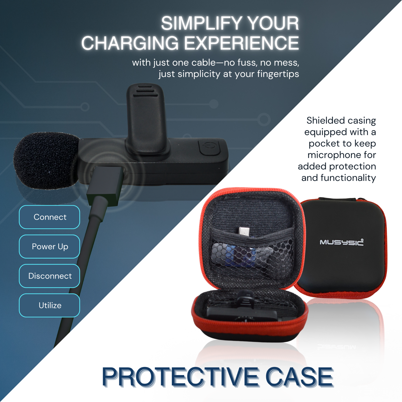 Wireless Lavalier Microphone with Lightning Connector for iPhone