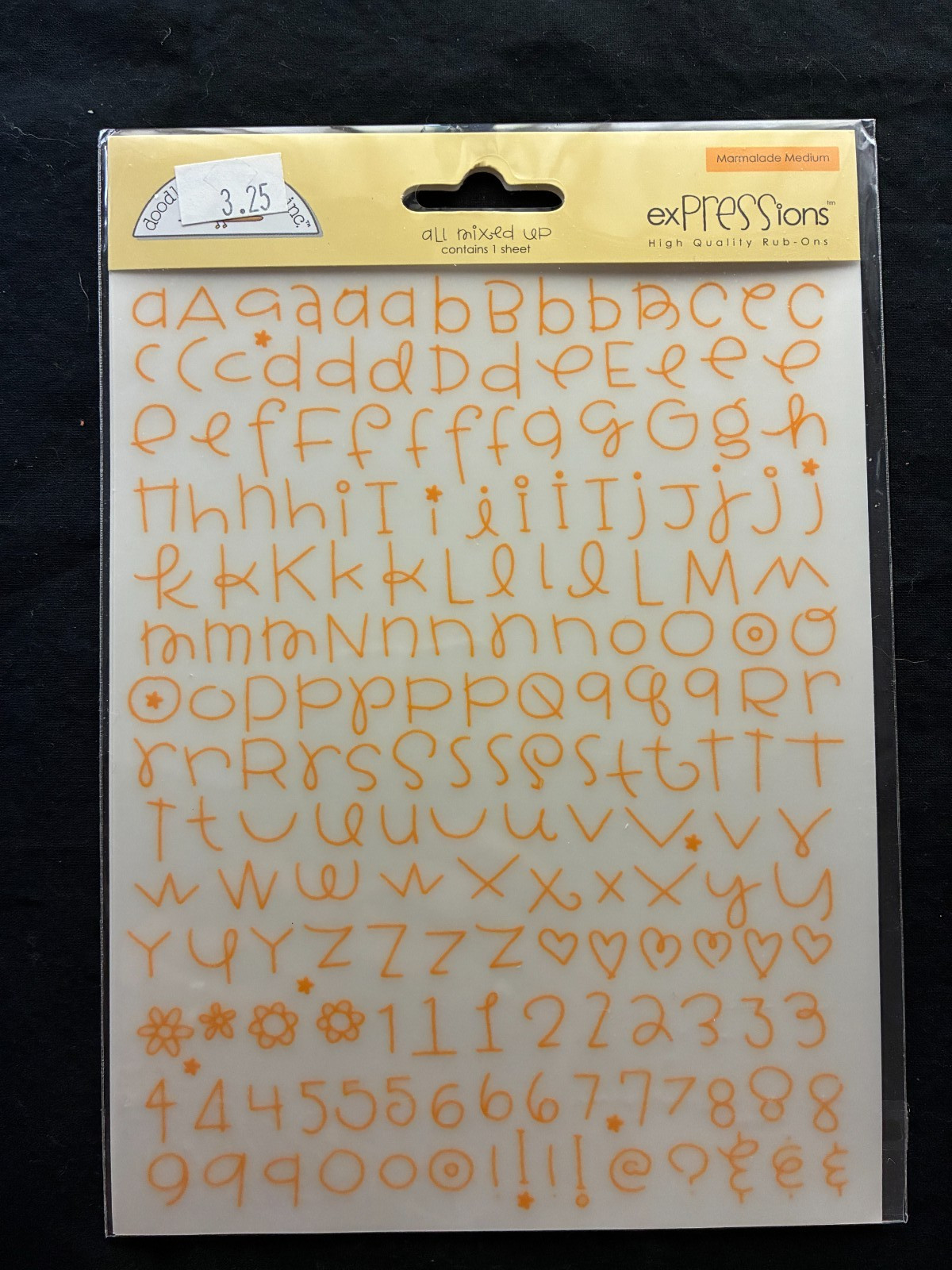 DOODLEBUG DESIGN "ALL MIXED UP" RUN-ON ALPHABETS