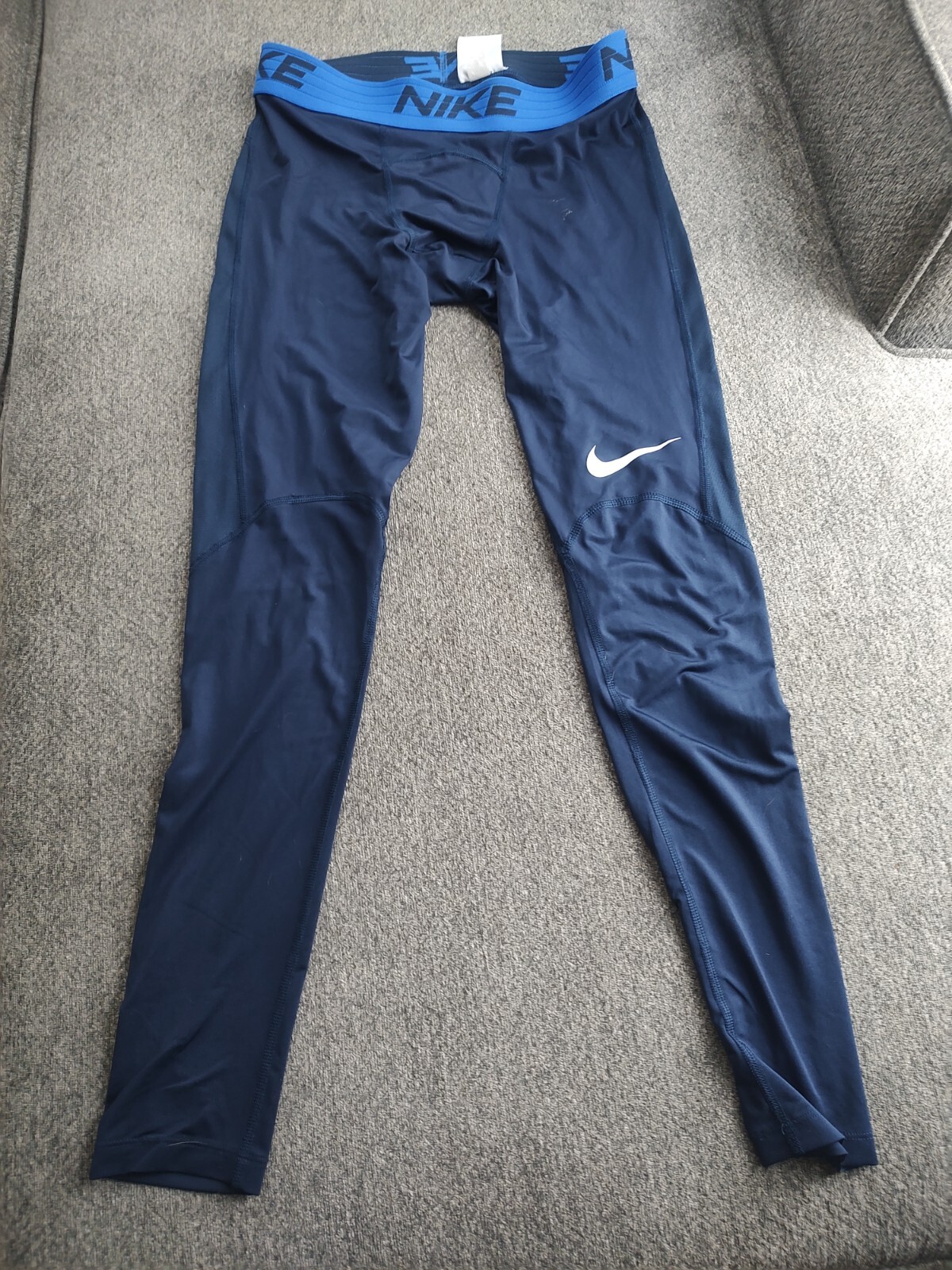 nike midnight blue compression tights medium